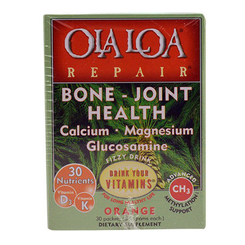 Ola Loa Bone-Joint Support Repair Drink Packets, Orange, 30 Ea